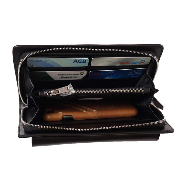 Clutch cầm tay xuất khẩu có ngăn ngoài - 1810255