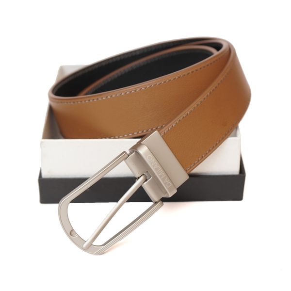 Dây lưng hai mặt đan tay thủ công Nâu trơn - 141933