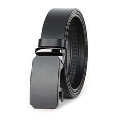 Thắt lưng da bò công sở, kiểu khóa tự động đơn giản - 4688828