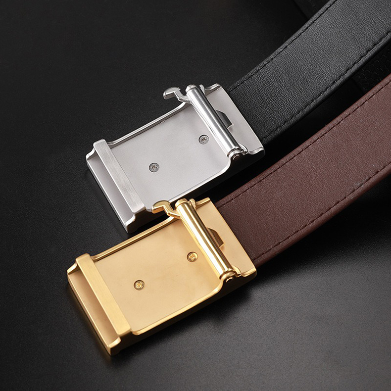 Thắt lưng khóa tự động da Cá Sấu liền, không nối - 3988890