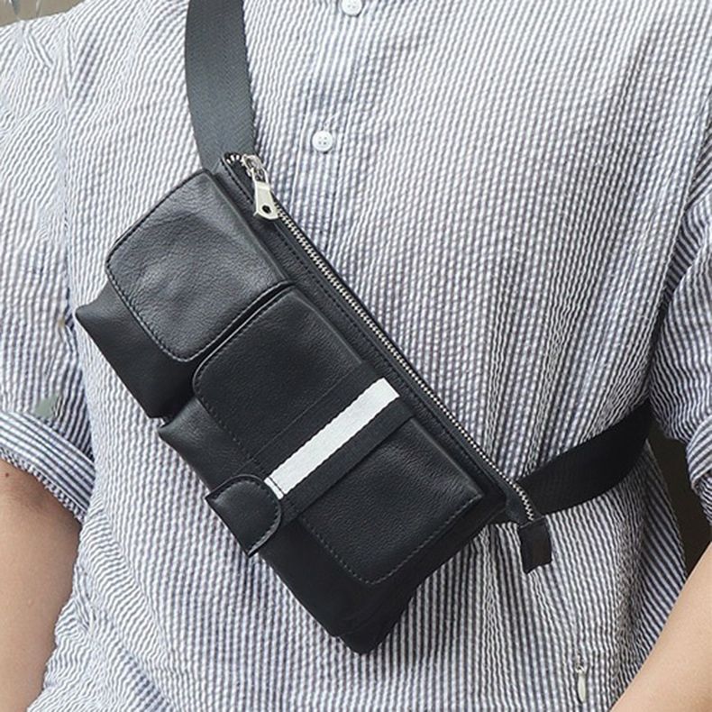 Túi da nam đeo ngực, đeo bụng, cầm tay - 3739562