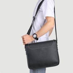 Túi đeo chéo da bò của nam dáng ngang cỡ lớn - 4748808