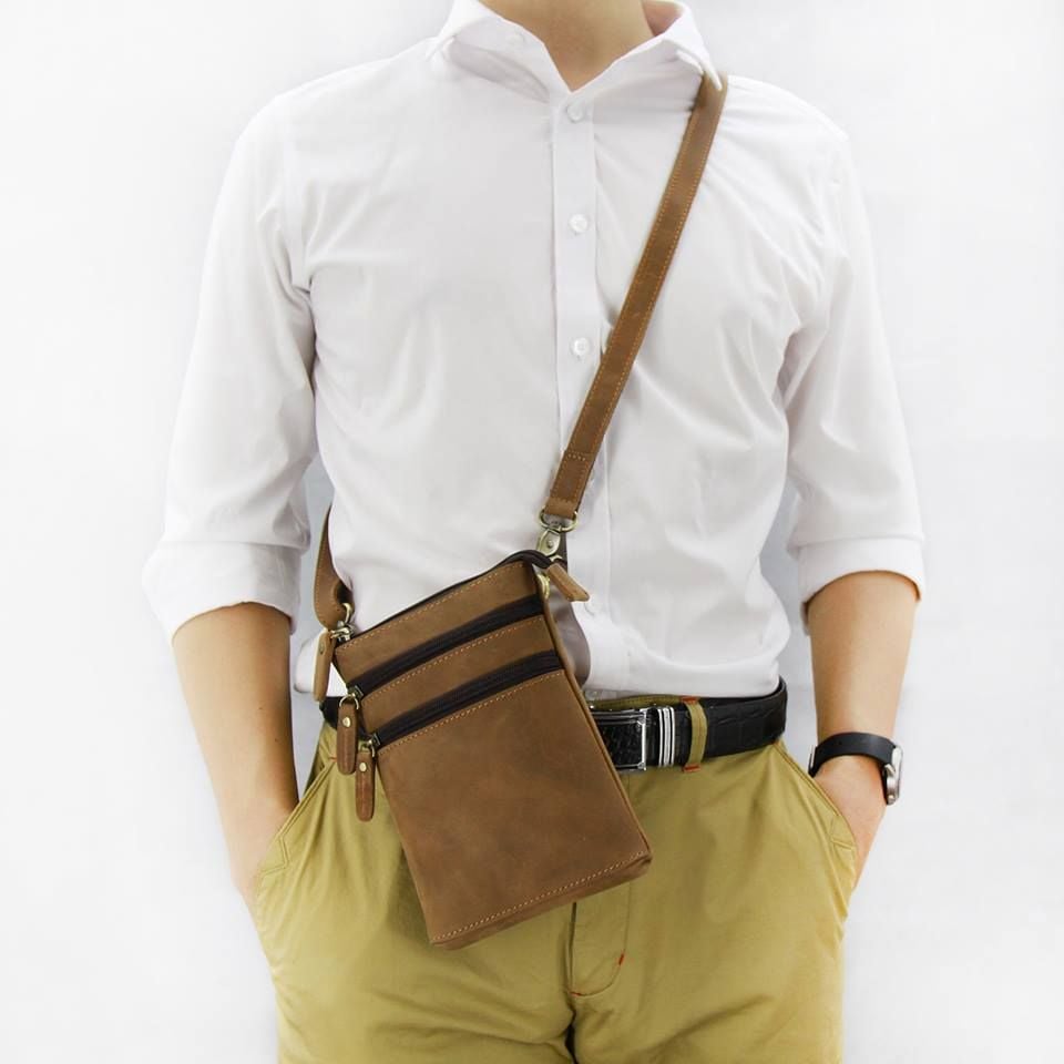 Túi đeo chéo - đeo hông da thật thời trang đẳng cấp- 568507