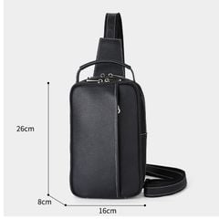 Túi đeo ngực, đeo chéo nam da bò thật - 4321862