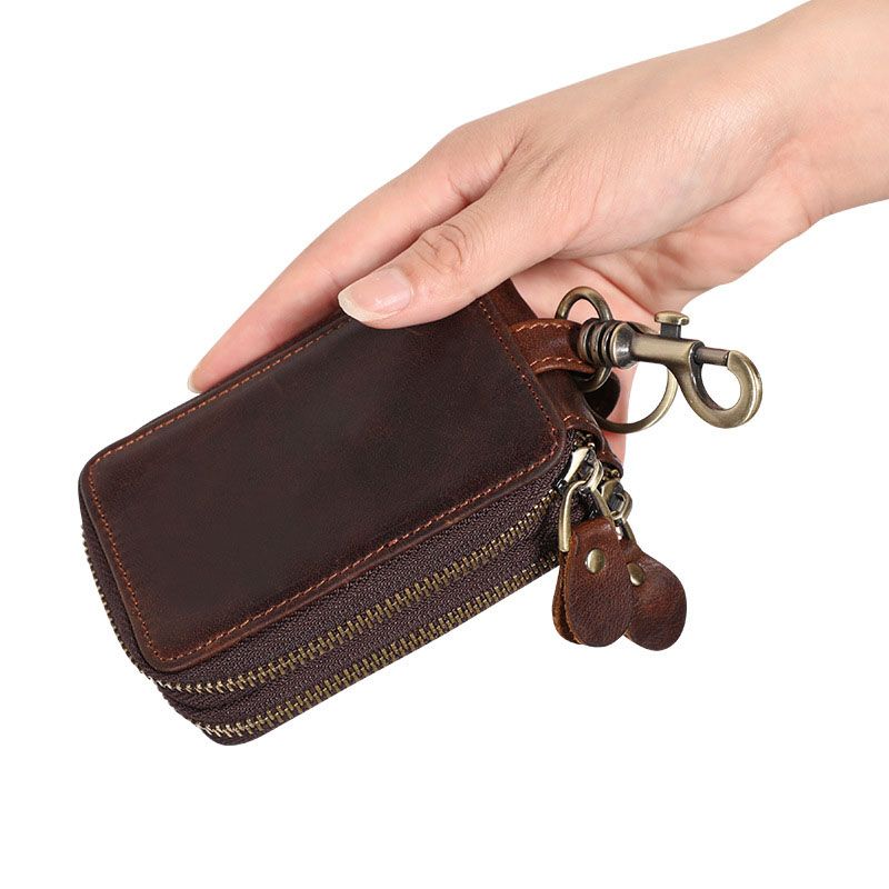 Túi chìa khóa da retro nhỏ gọn - 1013005