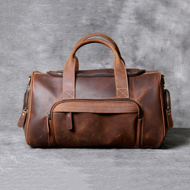 Túi xách du lịch da bò kiểu dáng cổ điển - 841389