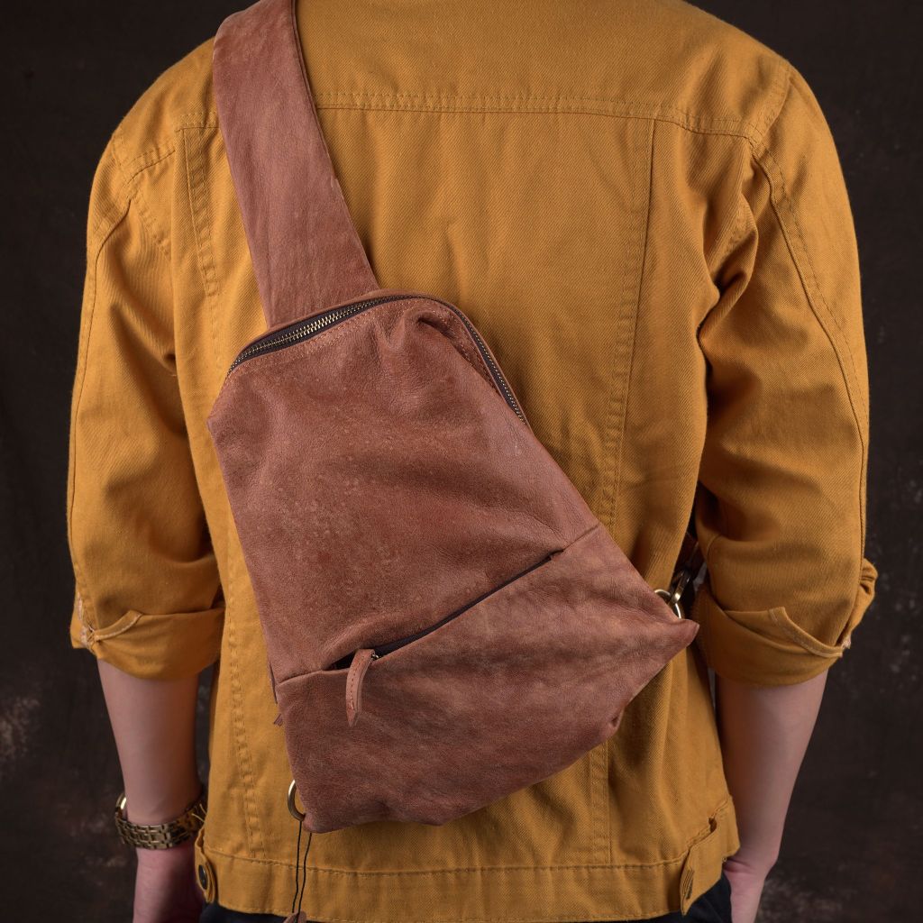 Túi đeo chéo da thật tiện lợi thời trang - 800552