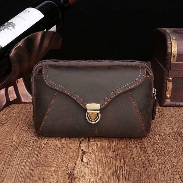 Túi đeo hông dáng ngang da bò - 2115358