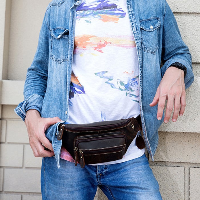 Túi đeo hông đeo ngực da sáp - 1555624