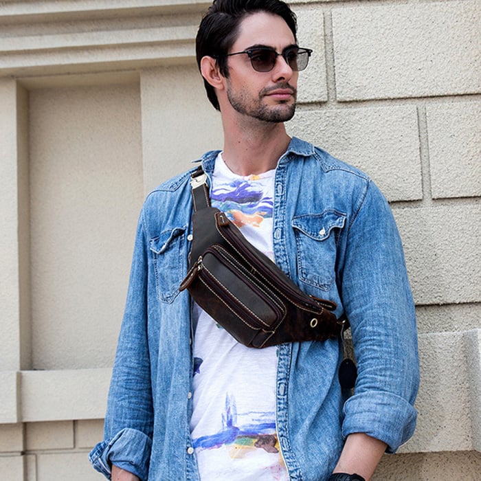 Túi đeo hông đeo ngực da sáp - 1555624