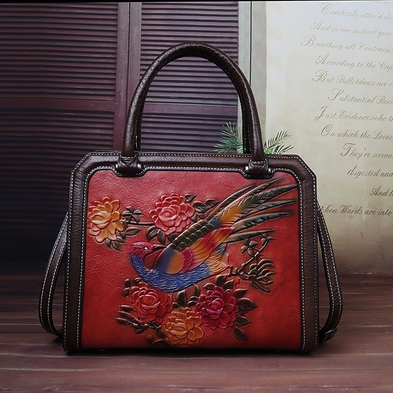 Túi đeo nữ Retro họa tiết nổi - 1475748