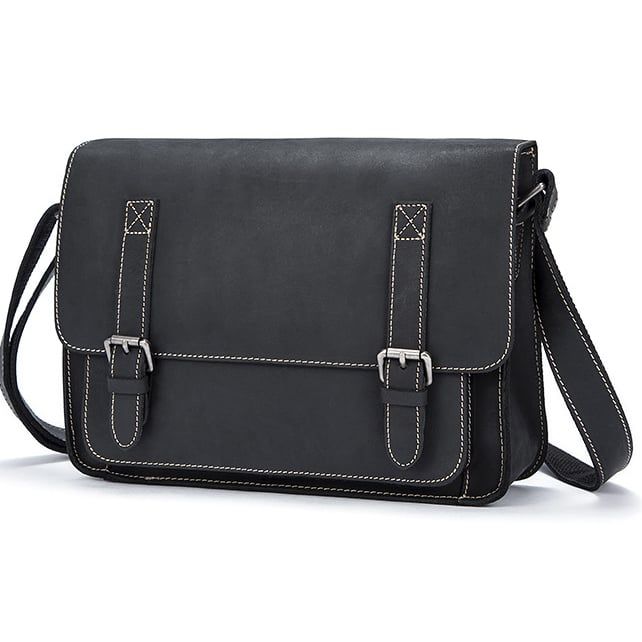 Cặp da đeo chéo da bò sáp nguyên tấm - 93683