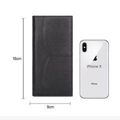 Ví cầm tay da bò gấp đôi mềm mại - 4455439