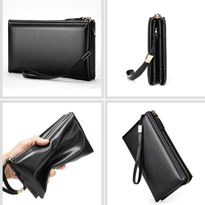 Ví Clutch cầm tay nam nữ da bò mềm - 3851656