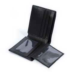 Ví da bụng Cá Sấu dáng ngang - Đen - 2054