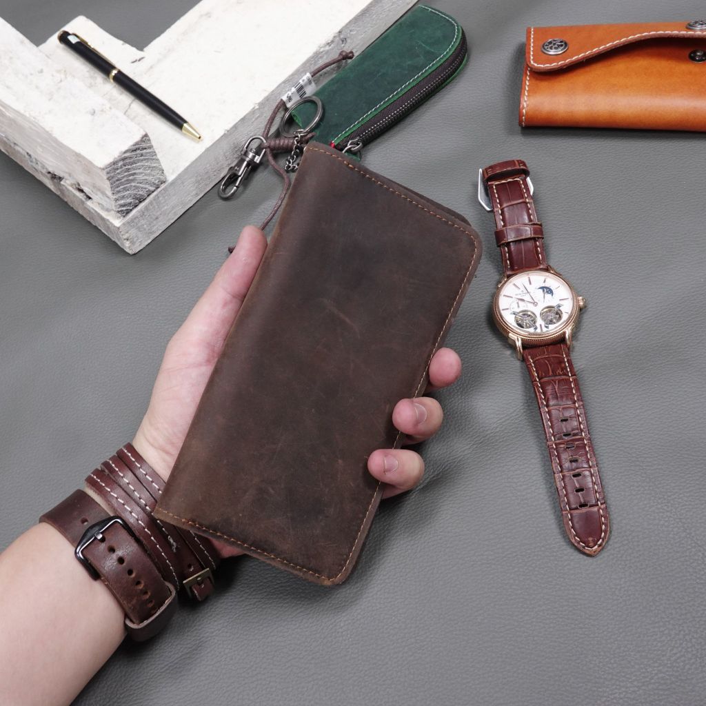 Ví dài nam da bò sáp - 841128