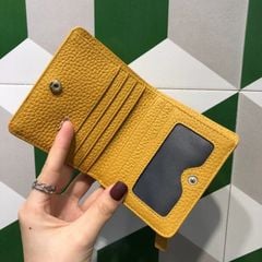 Ví nữ da bò gấp đôi mỏng gọn - 4777236