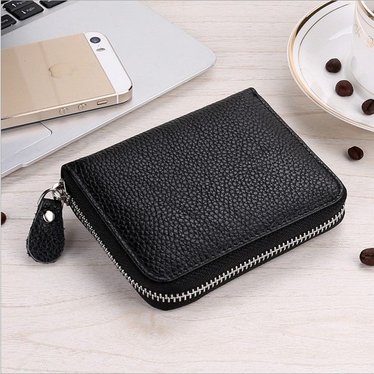Vi Cầm Tay Mini Da Mềm Một Khoa đen 1401495 1 đồ Da Nam Nữ Gia Tốt