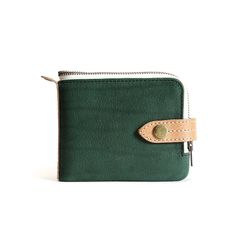 Ví gấp da thật dáng ngang cúc bấm - 1313592