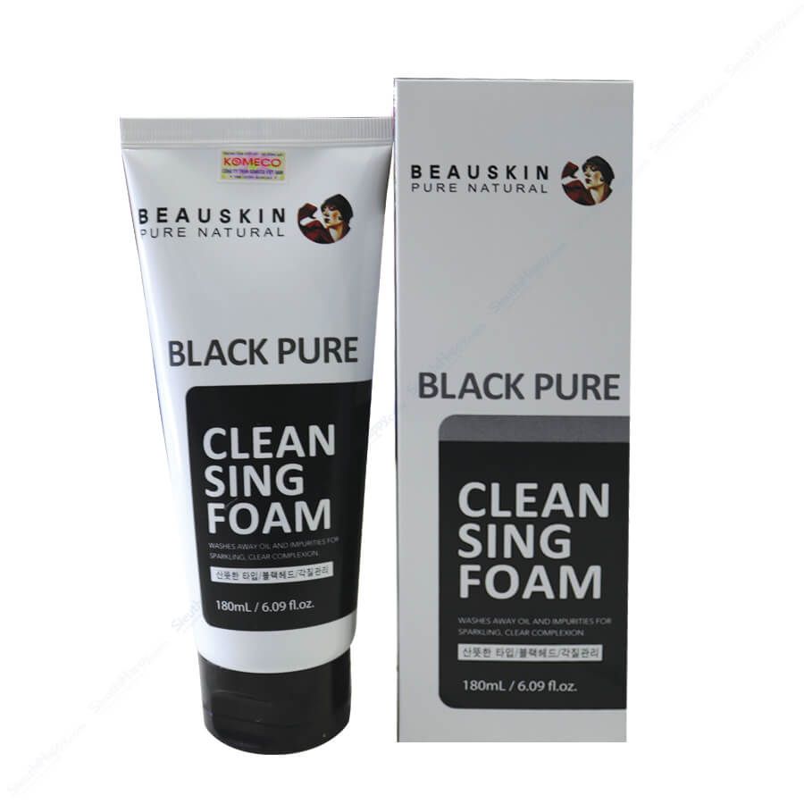 Sữa rửa mặt Beauskin BLACK PURE Cleansing Foam 180ml