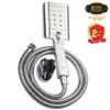 Bộ dây tay sen vuông 3 chế độ chảy chất liệu ABS mạ Chrome Eurolife EL-201SH (Trắng bạc)