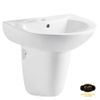 Chậu Lavabo sứ men Nano tuyết chân treo Eurolife LVB-01 (Trắng)