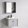 Bộ tủ Lavabo chất liệu Nhôm Aluminium chịu nước Eurolife BLV-AL09 màu Xanh nhạt