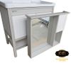  Bộ tủ Lavabo Nhựa - Carbon chịu nước Eurolife BLV-NC03 (Trắng xám) 