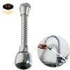 Đầu vòi tắng áp điều hướng cần lò xo Inox Eurolife EL-VM02 (Trắng bạc)