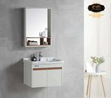  Bộ tủ Lavabo hợp kim Nhôm chịu nước Eurolife BLV-AL01 (Trắng nâu) 