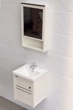  Bộ tủ Lavabo dùng cho phòng tắm nhỏ, chất liệu Nhôm kháng nước Eurolife BLV-AL11 ( Trắng sữa) 