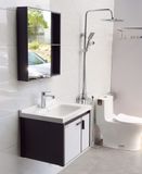  Bộ tủ Lavabo dùng cho phòng tắm, chất liệu Nhôm kháng nước Eurolife BLV-AL13 ( Trắng giả đá) 