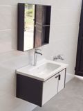  Bộ tủ Lavabo dùng cho phòng tắm, chất liệu Nhôm kháng nước Eurolife BLV-AL14 ( Trắng giả đá) 