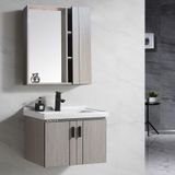  Bộ tủ Lavabo gỗ Polywood phủ Melamine chịu ẩm Eurolife BLV-PM07 Nâu nhạt 