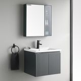  Bộ tủ Lavabo rửa mặt chất liệu Inox 304 kháng nước Eurolife BLV-IN02 ( Xanh) 