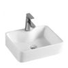 Chậu Lavabo sứ vuông để bàn men Nano tuyết Eurolife EL-LVB04 (Trắng)