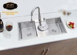  Chậu rửa chén Handmade Inox SUS 304 Eurolife EL-C2 (Trắng bạc) 