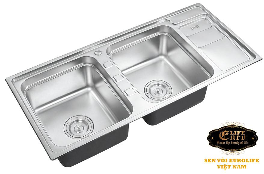 Địa chỉ bán bồn rửa chén inox 304 2 ngăn lớn rẻ và uy tín nhất