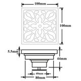  Hố ga thoát sàn chống hôi Inox SUS 304 Eurolife EL-HG06 (Trắng bạc) 