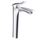  Vòi Lavabo điếu cao 30cm nóng lạnh Đồng mạ Chrome Eurolife EL-ROS03 (Trắng bạc) 