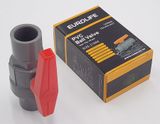  Bộ 5 Van uPVC bi mạ Chrome 21, 27, 34mm Eurolife EL-VCC (tay đỏ) 