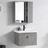  Bộ tủ Lavabo gỗ Polywood phủ Melamine chịu ẩm Eurolife BLV-PM05 Xám nhạt 