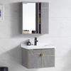 Bộ tủ Lavabo gỗ Polywood phủ Melamine chịu ẩm Eurolife BLV-PM05 Xám nhạt