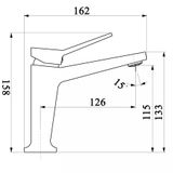  Vòi Lavabo nóng lạnh thiết kế độc đáo cho chậu rửa mặt Eurolife EL-PASSION 02 