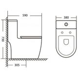  Bồn cầu 1 khối Eurolife EL-LUX8254 