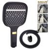 Bộ tay dây sen 3 chức năng chảy, nhựa ABS mạ đen Eurolife EL-128SH-D