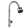 Vòi rửa chén lạnh cần lò xo nhựa PVC mạ chrome  Eurolife EL-VCN07 (Trắng bạc)