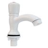 Vòi Lavabo lạnh tay núm tròn nhựa PP trắng Eurolife EL-LA06 (Trắng)