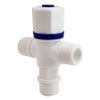 Bộ 3 Van góc giảm áp, T chia 2 chiều bồn cầu nhựa PP trắng Eurolife EL-TN04 (Trắng) (3 cái)