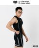Áo Ba Lỗ Tanktop Nam Phối Sọc Thể Thao Tập Gym X9 Sportswear - X026